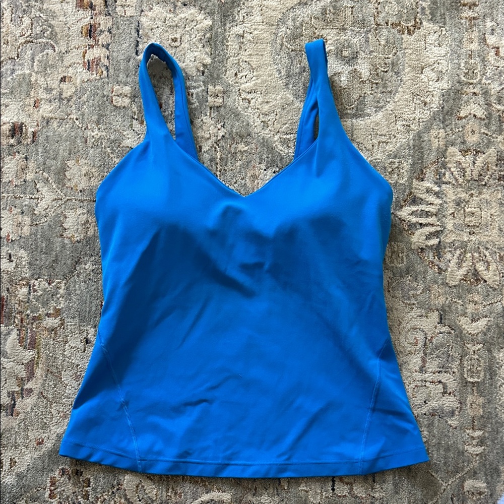 Lululemon Blue full length Women's tank Top
